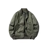 Армейский зеленый тонкий пиджак без подкладки