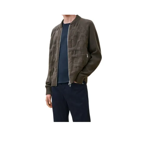 HERMES FW24 Куртки и Пальто Мужской Базальт Цвет