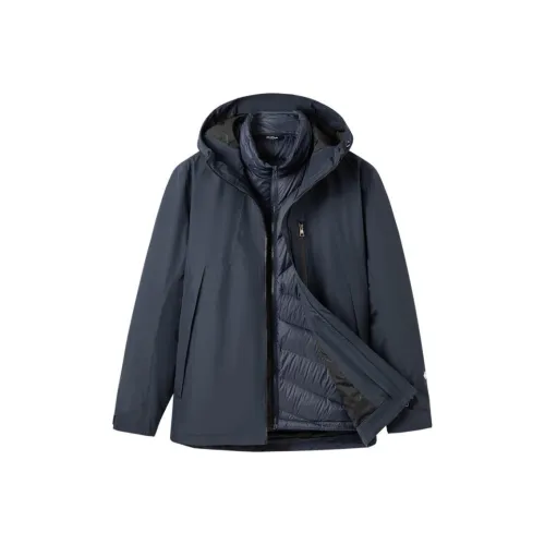 TOREAD Водонепроницаемый и Ветрозащитный для сохранения тепла Ветровка Мужская Синий Каменный Черный