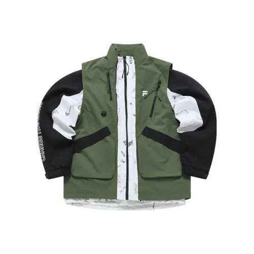 FILA FUSION Куртка Мужская Комплект из Двух Предметов Холодный Ye Зеленый