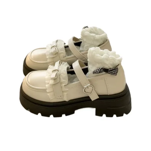 LIANGHUO Грубый каблук Мэри Джейн Женские туфли