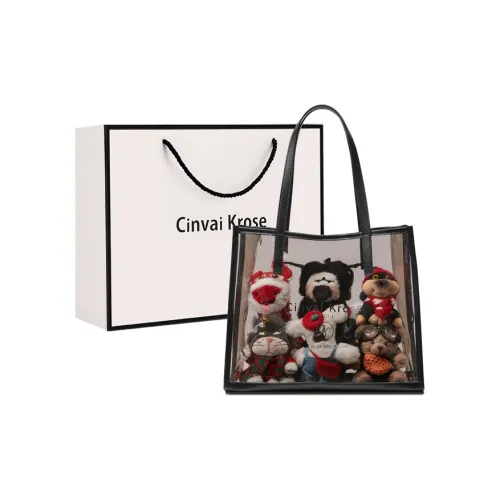 CinvaiKrose Сумка из ПВХ с синтетической кожей Сумка через плечо Сумка Тоут Тоут Сумка для покупок Большая Женская