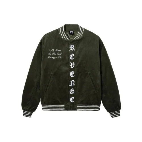 Revenge CROSSHAIR Вельвет Bomber Армейский зеленый Куртки Пальто Унисекс Зеленый