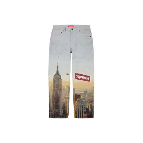 Supreme FW20 Светло-синие Унисекс Джинсы