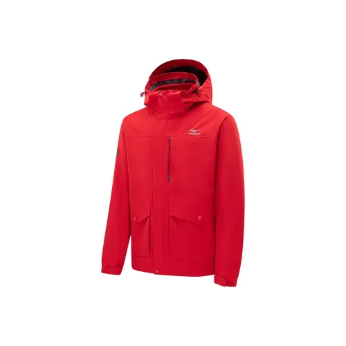 Mizuno Водонепроницаемый Ветрозащитный Дышащий Термический Водоотталкивающий Устойчивый к холоду Дождезащитный Ветровка Мужской