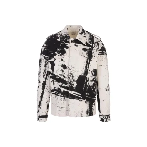 Alexander McQueen Рубашка Позиционирование стиля Куртки Пальто Мужской Многоцветный