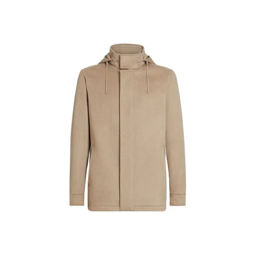 Ermenegildo Zegna Светло-янтарный Мужской Куртки