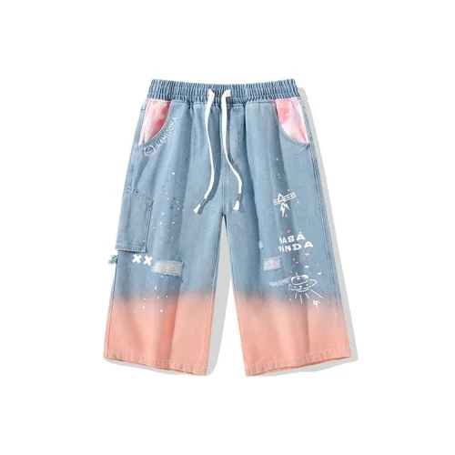 LAMLICKA Разорванные джинсы унисекс синие