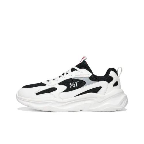 361° Износостойкий Дышащий Легкий Низкий Топ Casual Мужской Обсидиан Черный Перо Белый