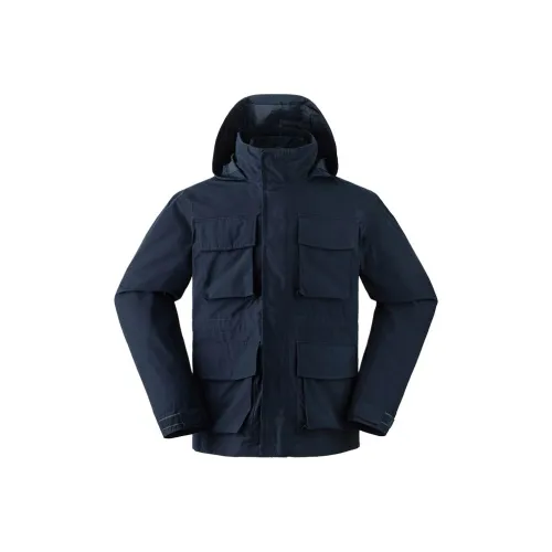 Timberland Водонепроницаемый Ветрозащитный Дышащий And Теплоизоляционный Ветровка Мужской Темно-сапфировый