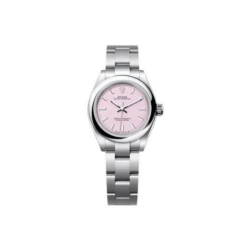 ROLEX Автоматический Механический Movement Женские Oyster Perpetual Часы 28 мм Розовые