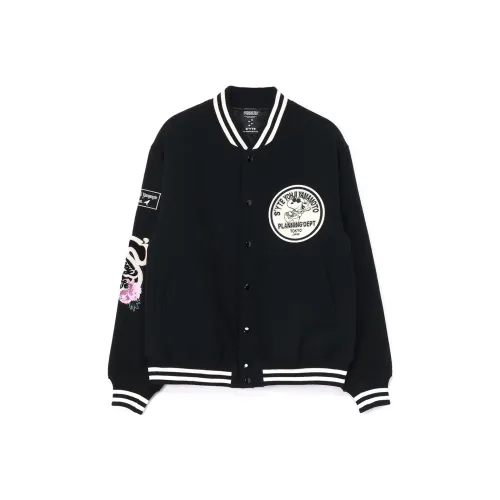 Yohji Yamamoto X PEANUTS S'YTE FW23 Бейсбольная куртка Унисекс Черный