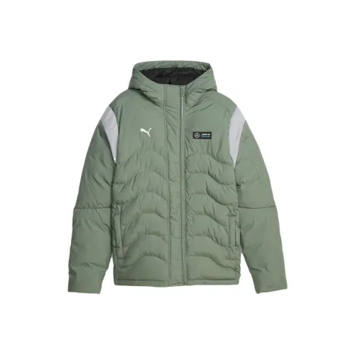 PUMA Doudoune MT7 Ecolite Mercedes AMG Petronas Homme Пуховая куртка Мужской Зеленый