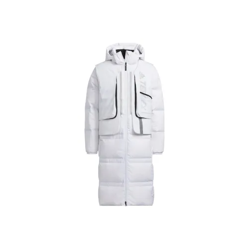 Adidas LONG DOWN JACKET Пуховик Унисекс Белый