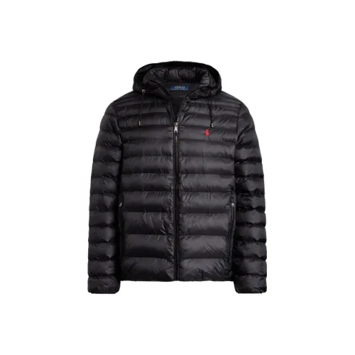 Polo Ralph Lauren FW23 Хлопковый пуховик Мужской Черный