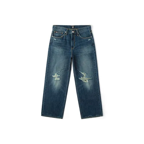 Lee совместный бренд модель Medium Dark Blue Men's Jeans
