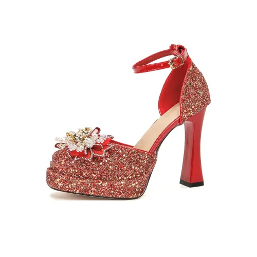 Zubumei Грубый каблук Высокие каблуки Женские