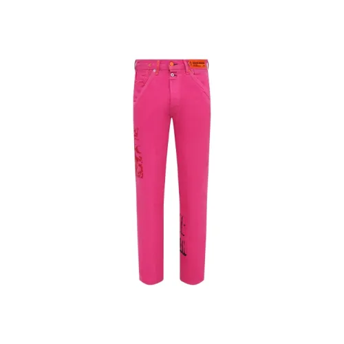 HERON PRESTON Pink Red Men's Jeans HERON PRESTON Розовые Красные Мужские Джинсы