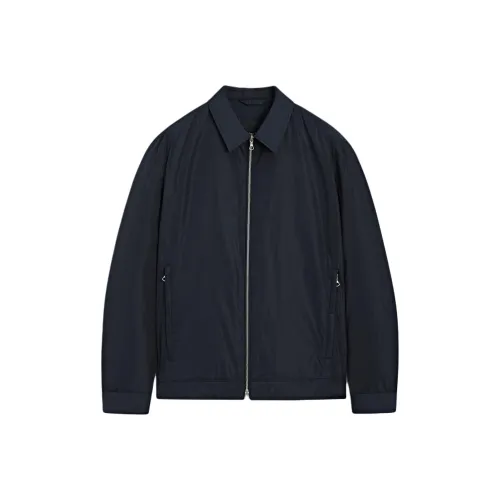 Massimo Dutti Морской Синий Мужские Куртки