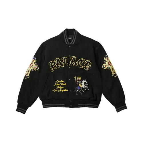 PALACE SS24 SAINTS Varsity Куртка Бейсбольная куртка Унисекс Черный