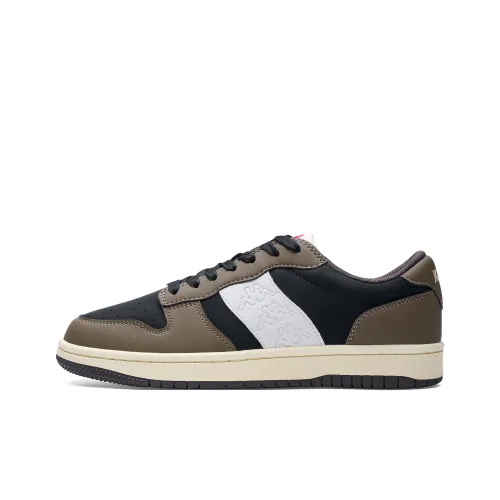 KAPPA Спина к Спине Противоскользящие Устойчивые к Износу Низкий Топ Скейтборд Кроссовки Унисекс Коричневый