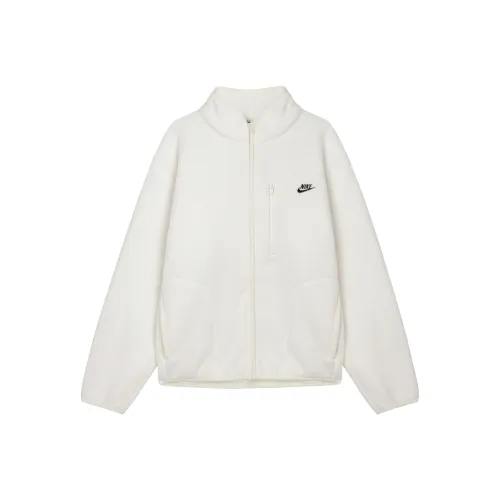 Nike Club Velvet Feel Куртка Мужская Холст Белый Черный