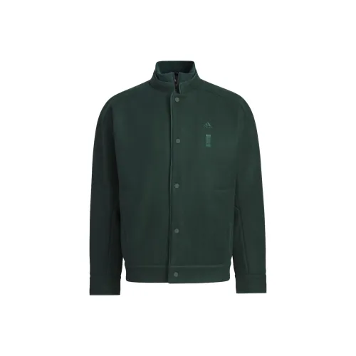 Adidas Wuji Series Wuji Melton Куртка Куртки Пальто Мужской Темно-зеленый