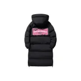 Чёрный с розовым узором