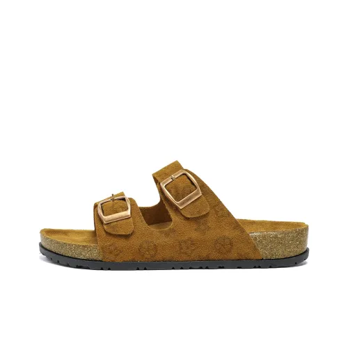 JEANSWEST Противопахнущие устойчивые к истиранию слип-он унисекс желто-коричневый