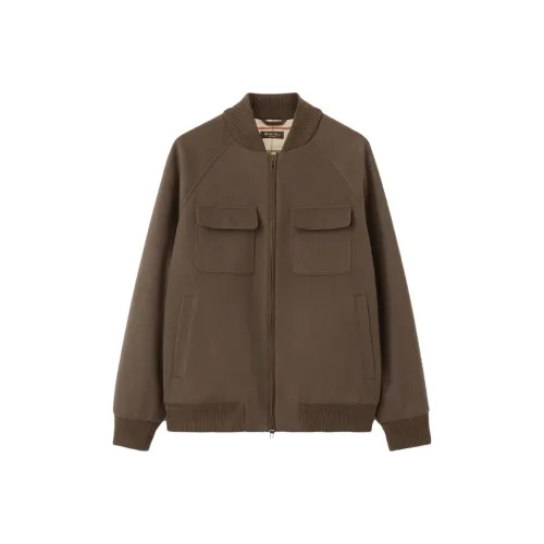 Loro Piana Серый Зеленый Мужские Куртки