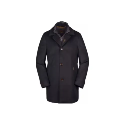 Moorer Черное Мужское Пальто
