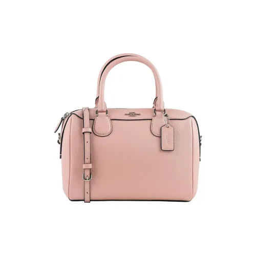 COACH Bennett кожа Бостон Сумка Ручная Сумка Сумка через плечо Средний Женская Розовая