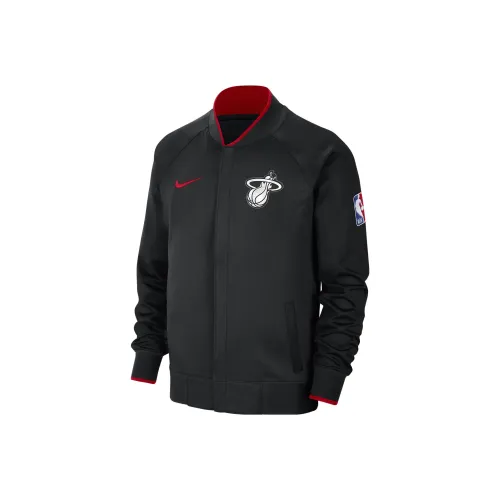 nike Dri Fit Miami Heat Showtime Городской Edition Куртки Пальто Городской Edition Miami Heat Мужской Черный