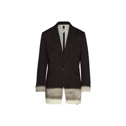 Maison Margiela Trompe L'oeil Полоска Куртка Куртки Пальто Мужской Черный