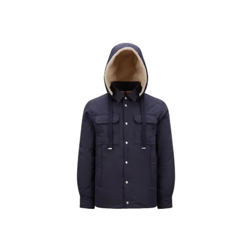 Moncler Пуховик Пальто Мужское Морской Синий