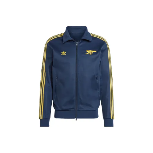 Adidas Originals ARSENAL BECKENBAUER Университетский синий/Племенной желтый Мужские куртки