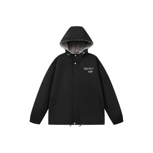 WARLI Хлопковый пуховик унисекс черного цвета