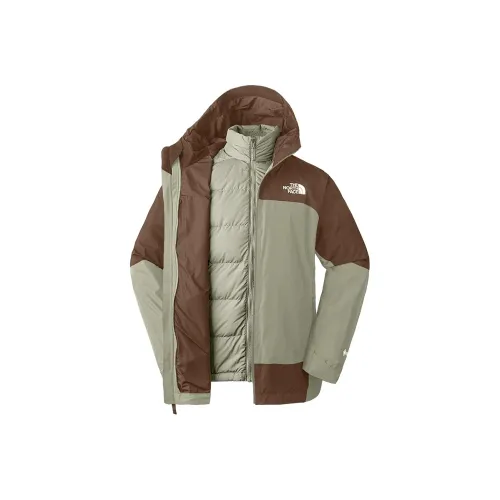 The North Face Поход Водонепроницаемый Ветрозащитный Дышащий и Теплоизоляционный Ветровка Мужской Глиняно-серый