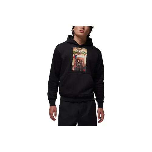 Jordan Jumpman Свитшот Мужской Черный Фитнес Красный