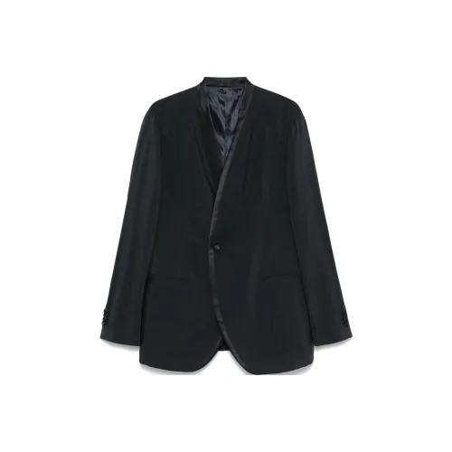 GIORGIO ARMANI FW24 Куртки и пальто Мужской Морской синий