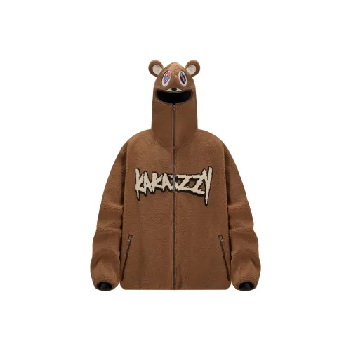 KAKAZZY Хлопковый пуховик унисекс коричневый