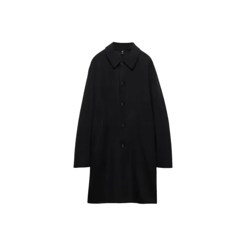 PRADA Мужское черное пальто