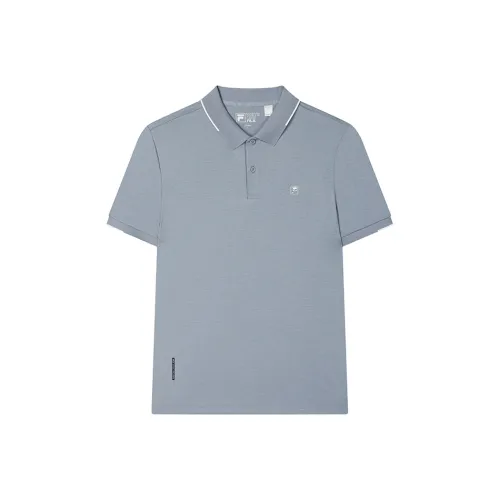 FILA Белая Поло Мужская Темный Каменный Синий Bu