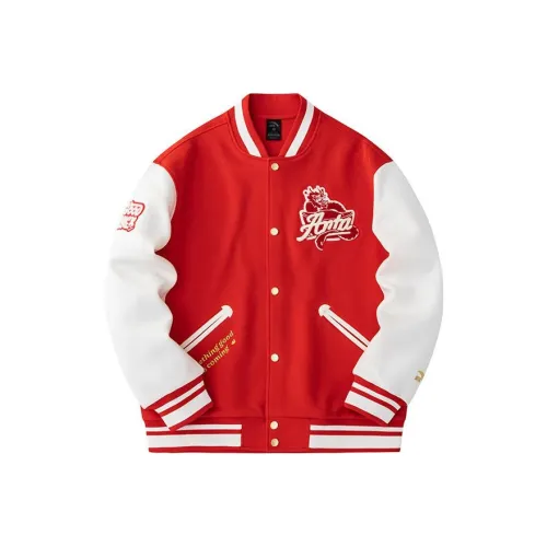 ANTA Life Collection Sports Life Collection Бейсбольная куртка Унисекс Богатый Красный