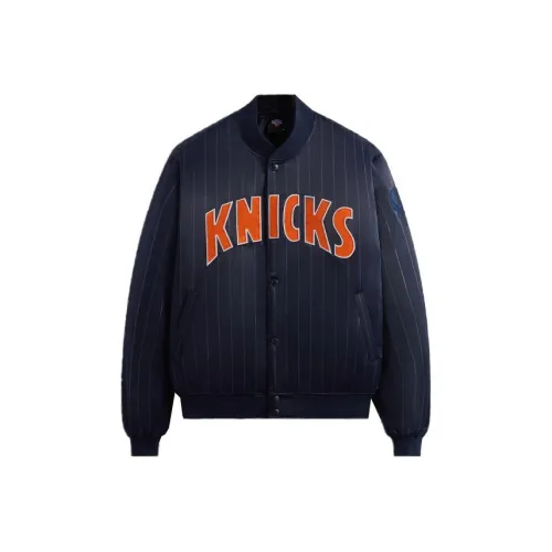 Kith X New York Knicks Co Бренд Темно-синий Унисекс Куртки