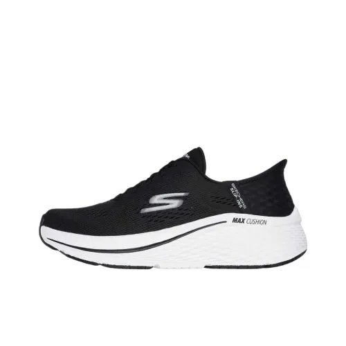Skechers MAX CUSHIONING ELITE Дышащие Низкие Топы Повседневная Обувь Женская Черная