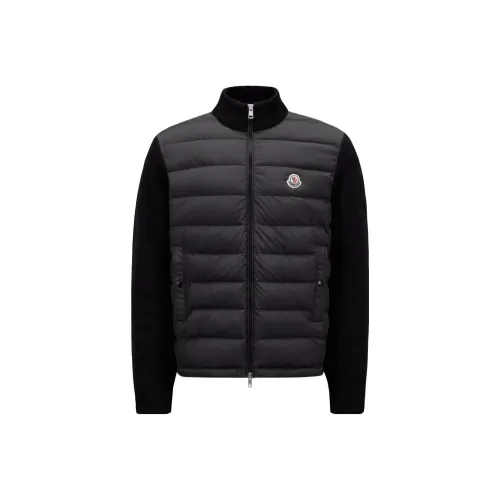 MONCLER Padded Corduroy Series Черный Мужской Пуховик