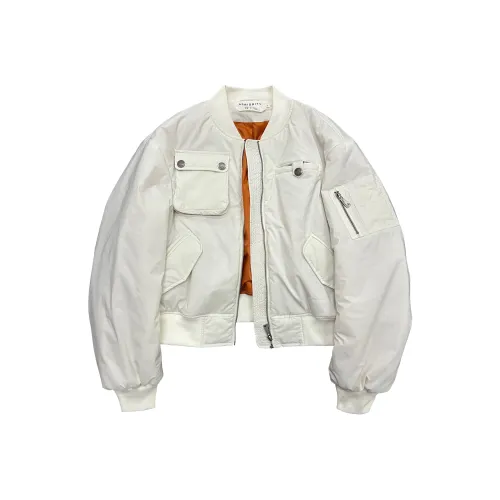 Apriority Clothing Белая унисекс куртка