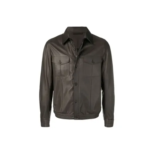 Zegna Куртки и Пальто Мужской Коричневый