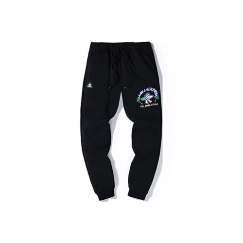 PJ's Vigor Прямой крой Тонкие Спортивные Брюки Унисекс Черные